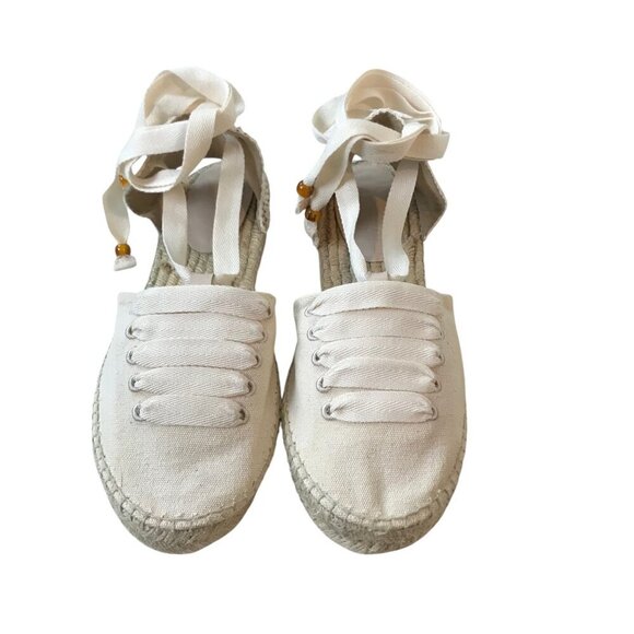 Weekend Max Mara Kirsh Espadrille Shoe Natural Size 41  (US 11) - Picture 3 of 6